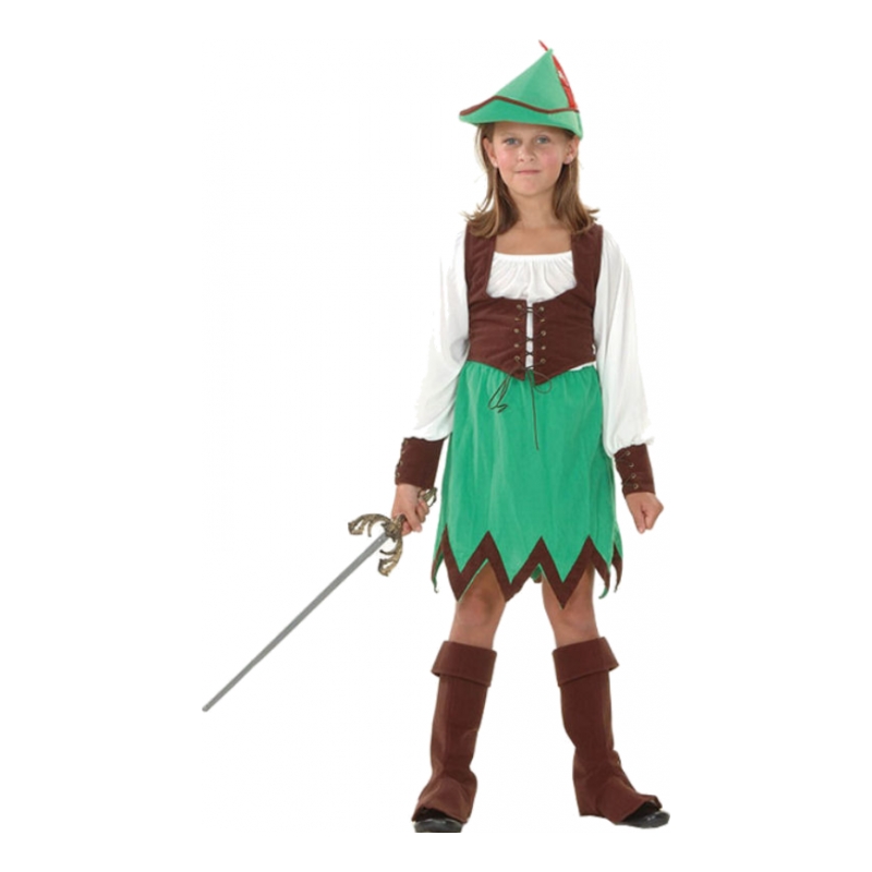 Robin Hood Flicka Barn Maskeraddräkt Robin Hood Flicka Barn Maskeraddräkt