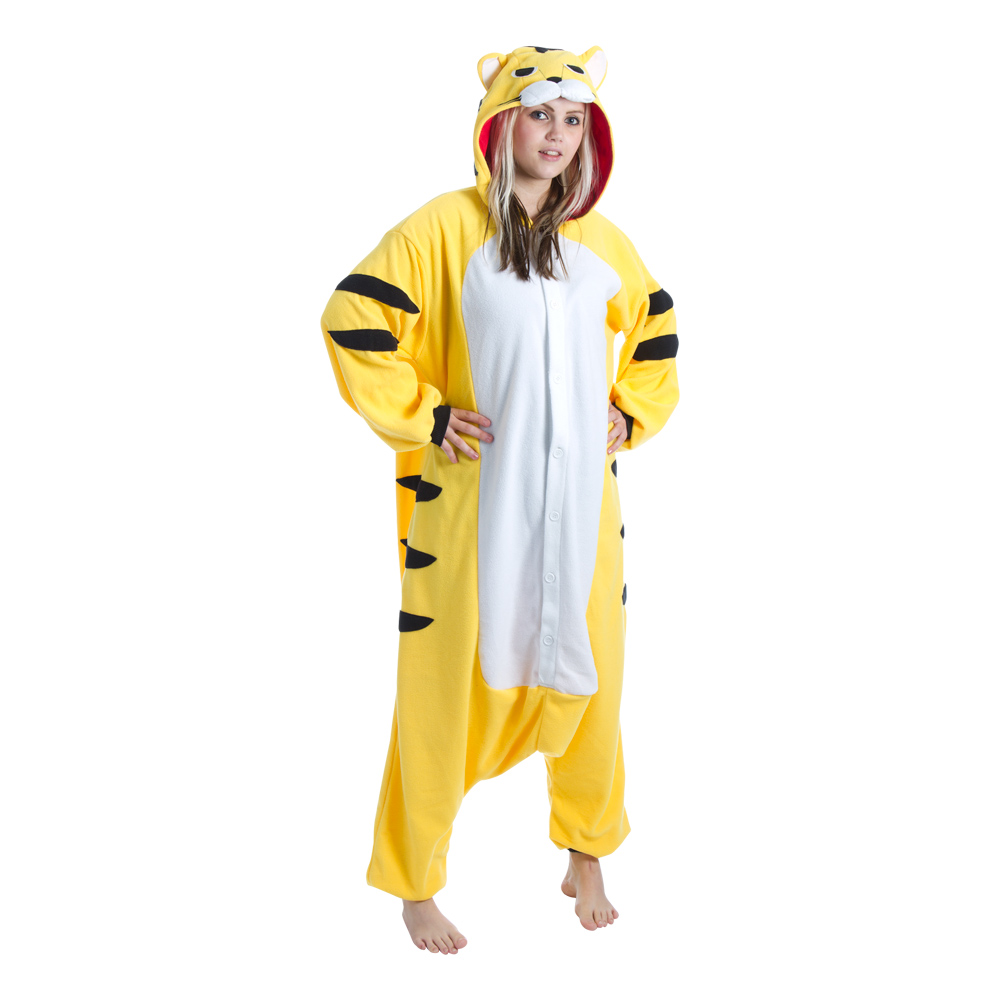Maskeradkläder Vuxna - Gul Tiger Kigurumi Maskeradkläder Vuxna - Gul Tiger Kigurumi