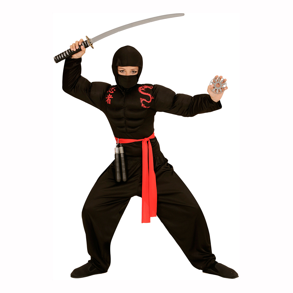 Maskeradkläder Barn - Ninja med Muskler Maskeradkläder Barn - Ninja med Muskler