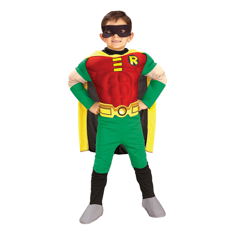 Maskeradkläder Barn - Robin med Muskler Maskeradkläder Barn - Robin med Muskler