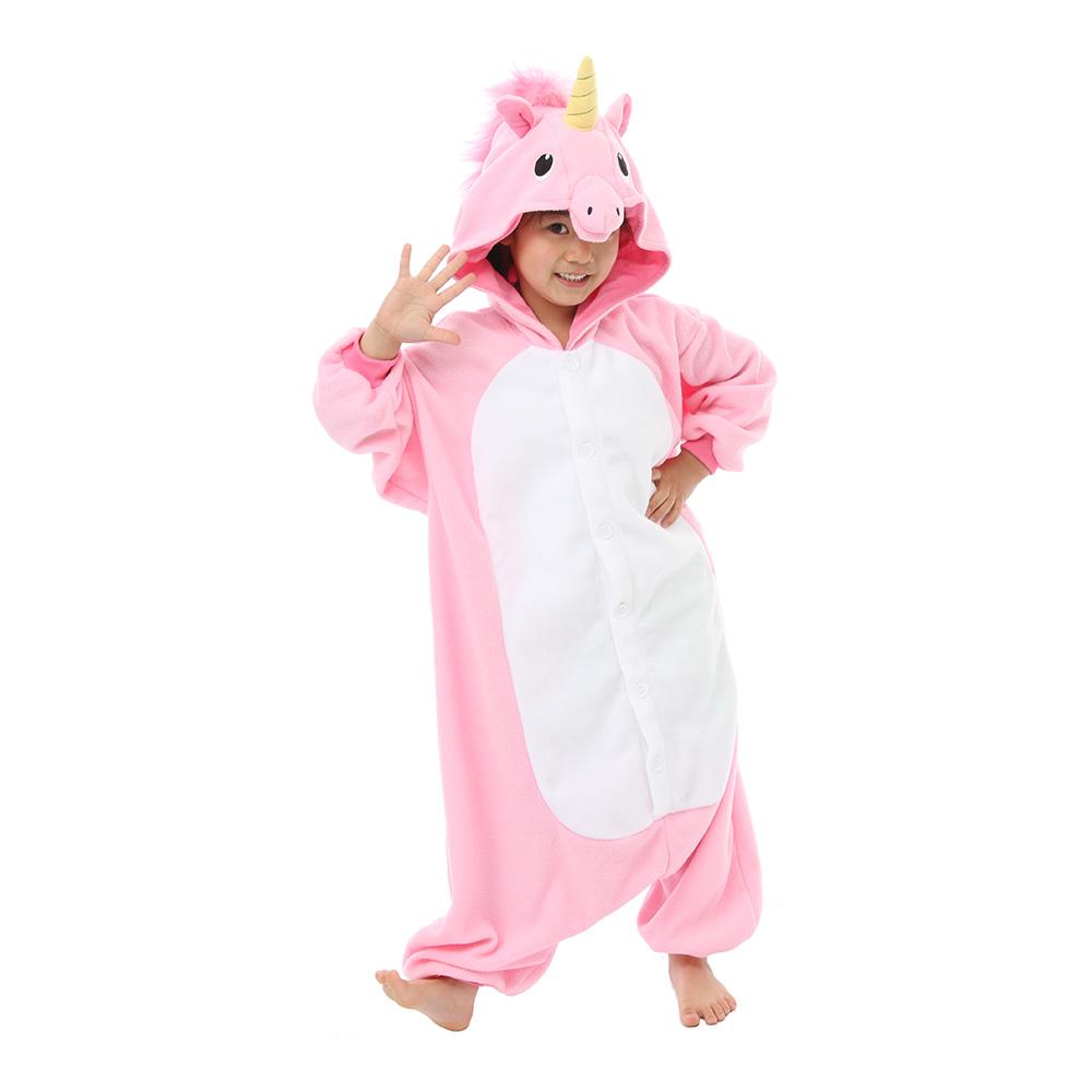 Maskeradkläder Barn - Rosa Enhörning Kigurumi Maskeradkläder Barn - Rosa Enhörning Kigurumi