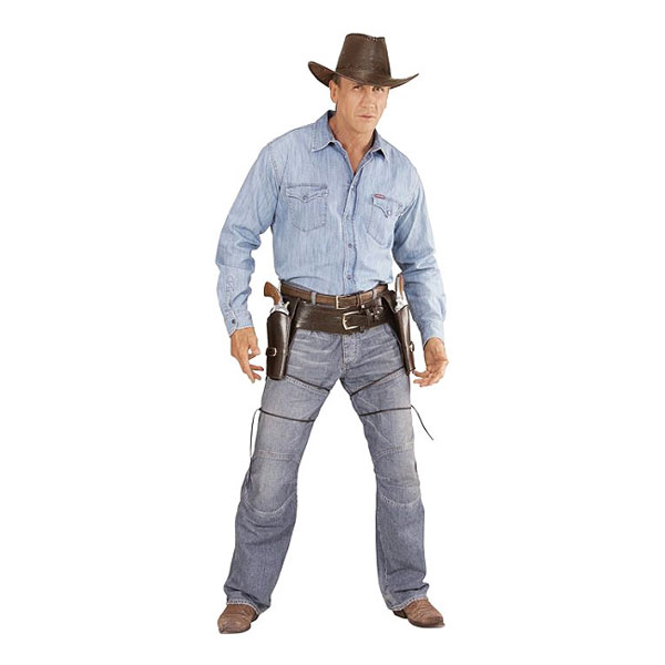 Autentiskt Cowboyhölster Dubbel thumbnail