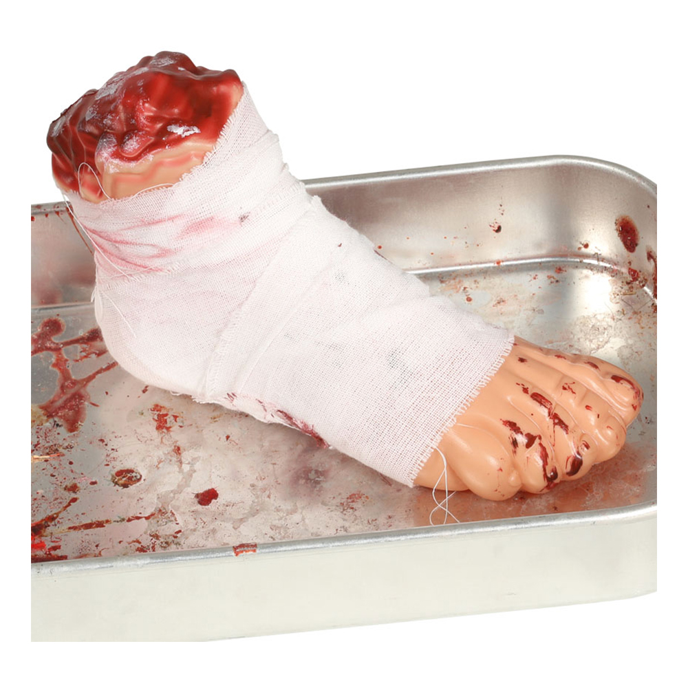 Avhuggen Fot med Bandage Prop