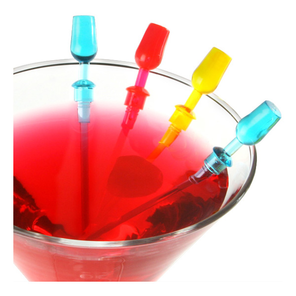 Cocktailpinnar med Vinglas - 144-pack