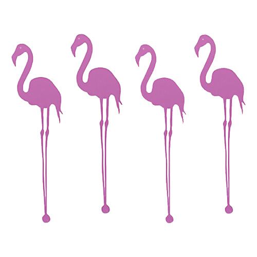 Flamingo Isdrinkpinnar - 4-pack