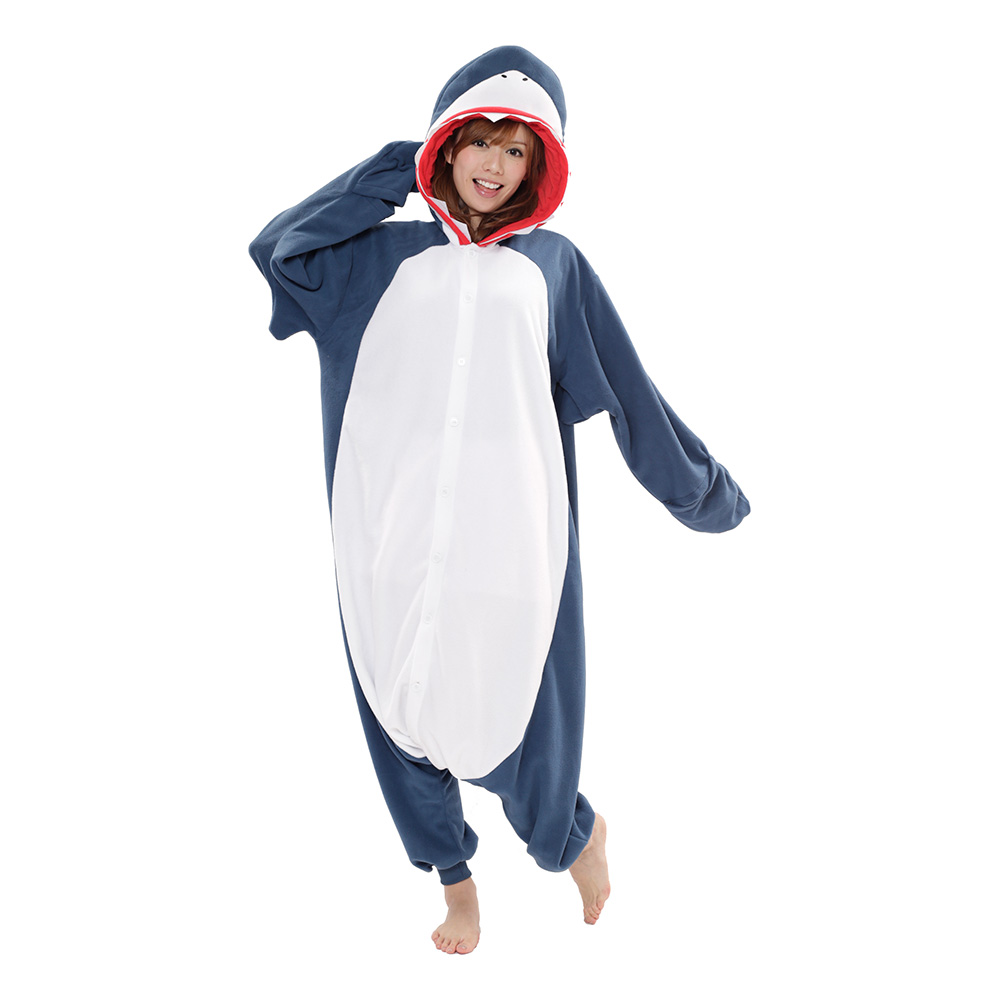 Maskeradkläder Vuxna - Haj Kigurumi - Medium Maskeradkläder Vuxna - Haj Kigurumi - Medium