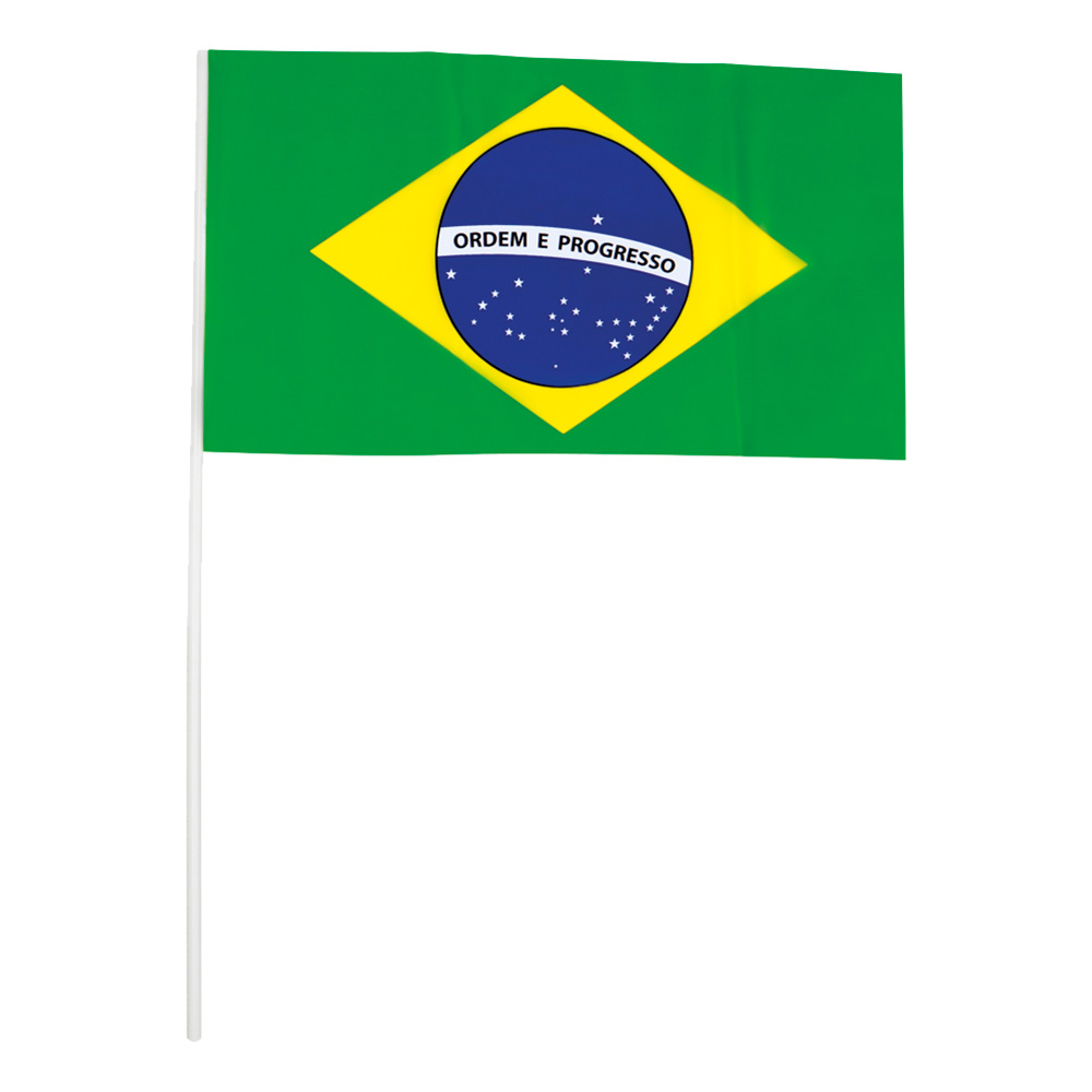Handflagga Brasilien - 20-pack