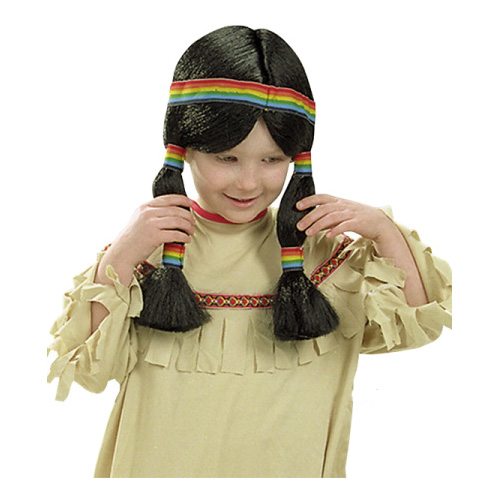 Indianflicka Peruk - One size Indianflicka Peruk - One size