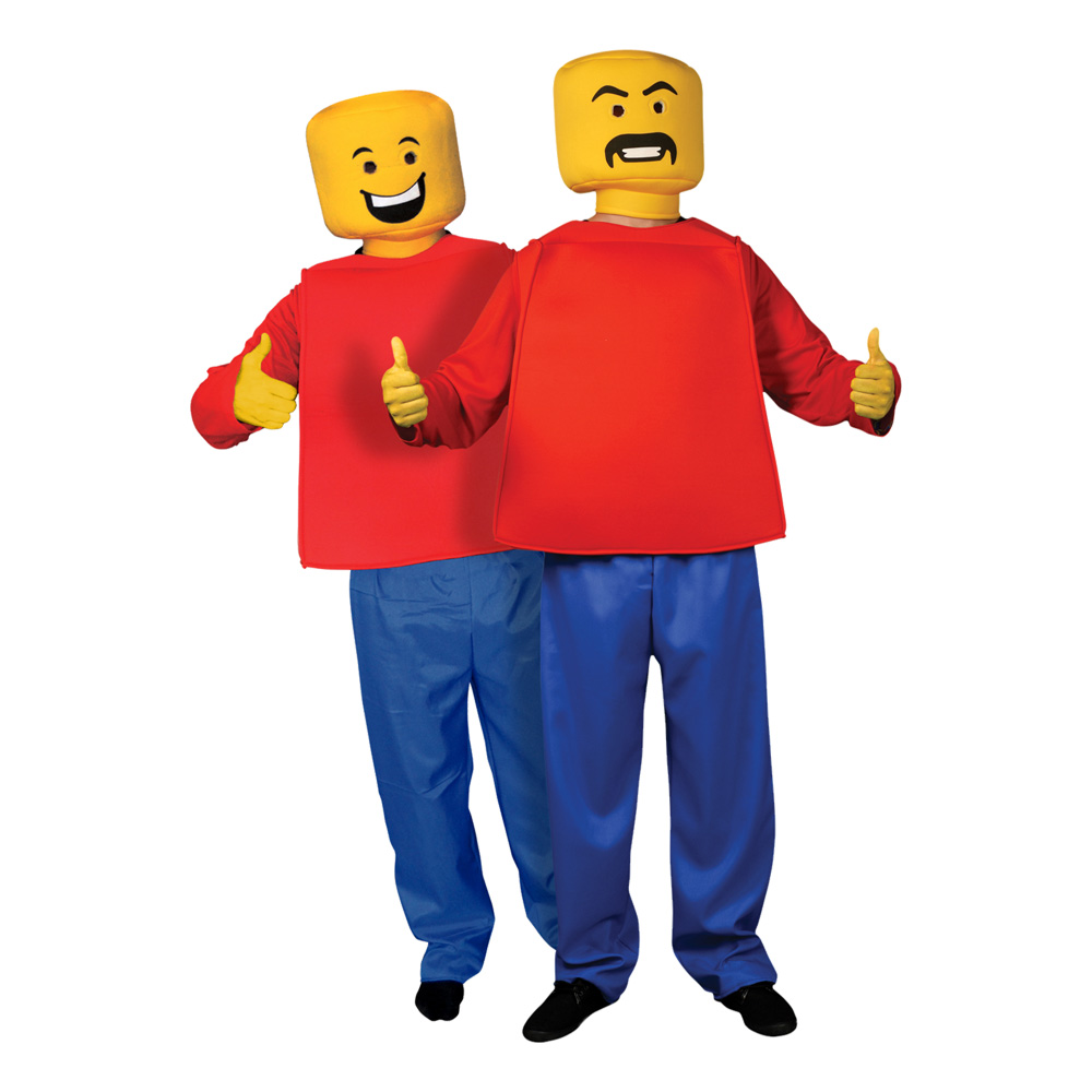 Maskeradkläder Vuxna - Legogubbe - One size Maskeradkläder Vuxna - Legogubbe - One size
