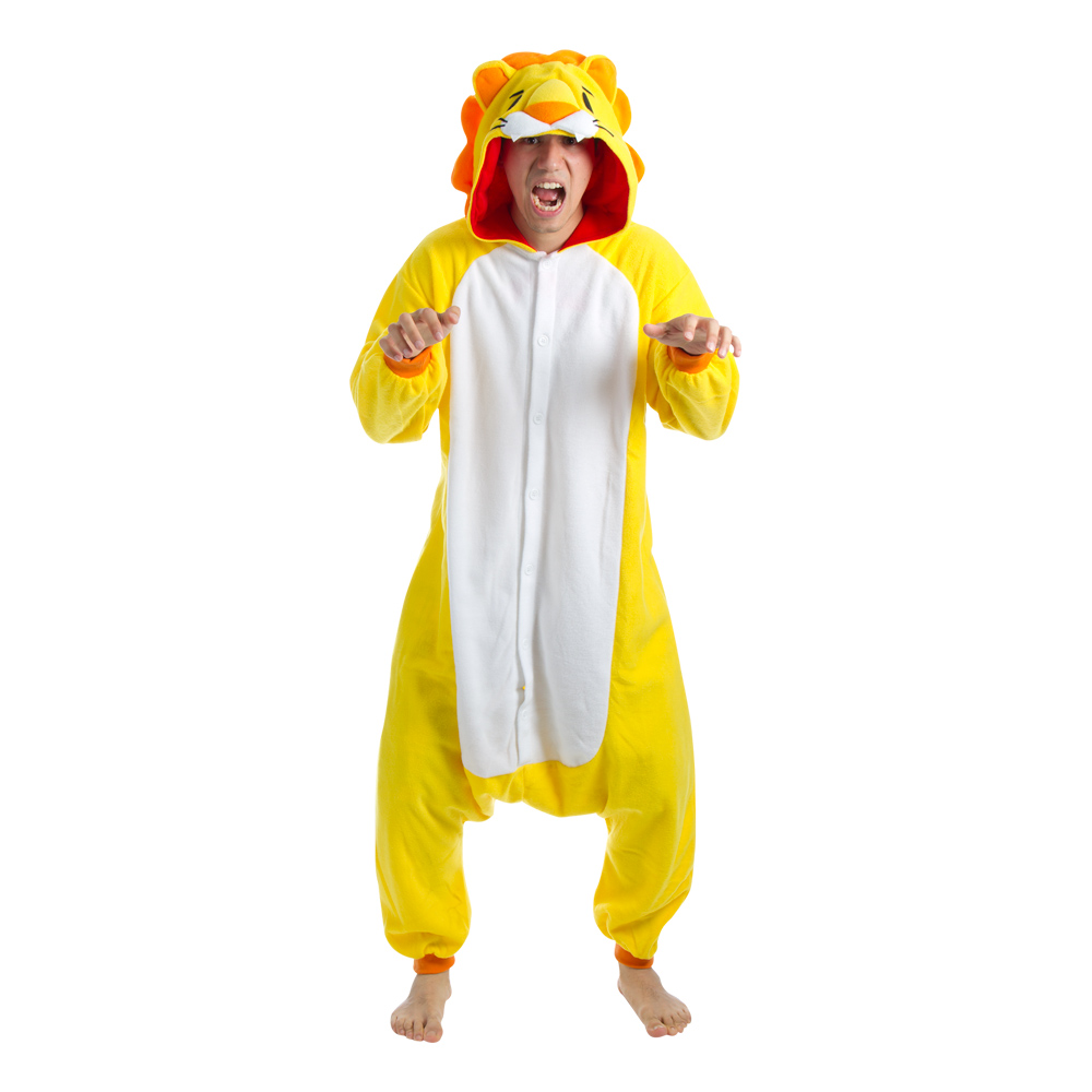Maskeradkläder Vuxna - Lejon Kigurumi - Medium Maskeradkläder Vuxna - Lejon Kigurumi - Medium