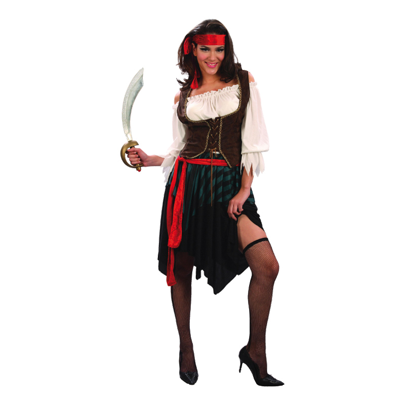 Maskeradkläder Vuxna - Piratkvinna Budget - One size Maskeradkläder Vuxna - Piratkvinna Budget - One size