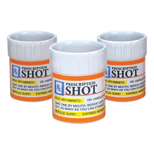 Receptbelagda Shotglas - 3-pack