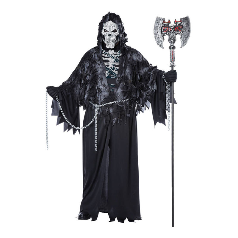 Maskeradkläder Vuxna - Döden med Kedjor Plus-size - Plus size Maskeradkläder Vuxna - Döden med Kedjor Plus-size - Plus size