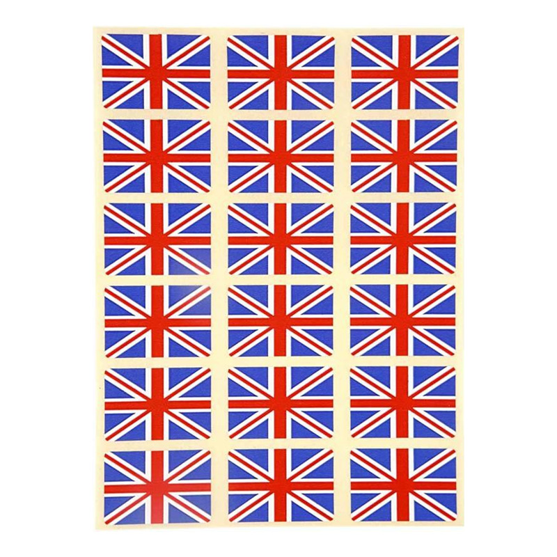 Stickersflaggor UK - 72-pack