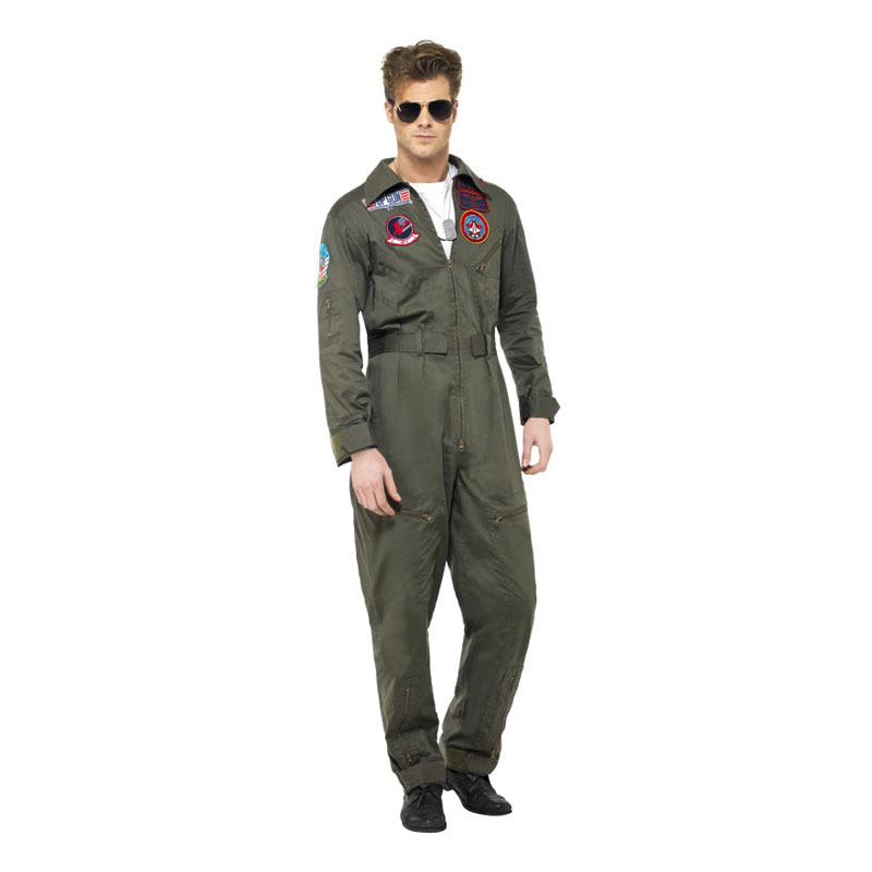Maskeradkläder Vuxna - Top Gun Deluxe - Medium Maskeradkläder Vuxna - Top Gun Deluxe - Medium